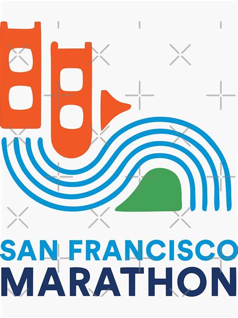 San Francisco Marathon Sticker By Wondercreep Redbubble