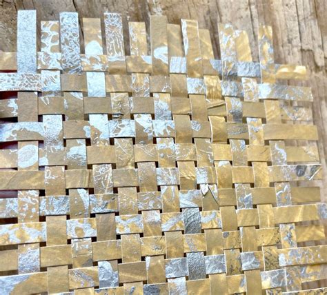 Silver Aspen Paper Weaving X Inches Paper Weaving Art Etsy Espa A