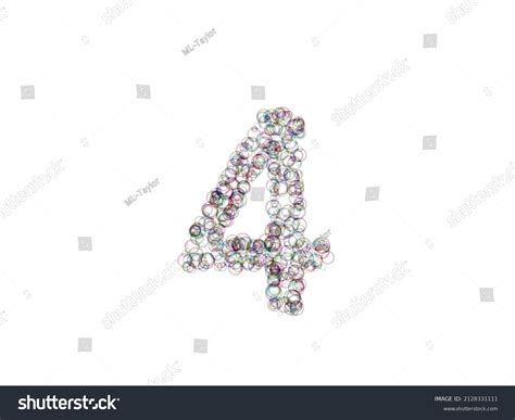 3d Render Bubble Themed Font Number Stock Illustration 2128331111 ...