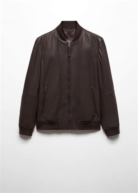 100% nappa leather jacket - Man | Mango Man Norway