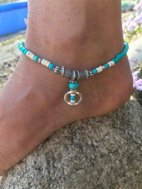 Beach Anklet Boho Anklet Anklet Anklets For Women Beaded Etsy España