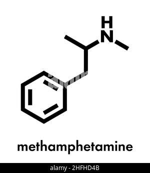 Estructura Molecular De La Metanfetamina F Rmula Qu Mica Esquel Tica