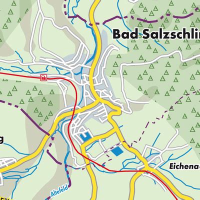 Bad Salzschlirf Stadtpl Ne Und Landkarten