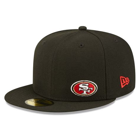 Men S San Francisco 49ers New Era Black Flawless 59FIFTY Fitted Hat