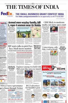 The Times Of India Newspaper Epapers