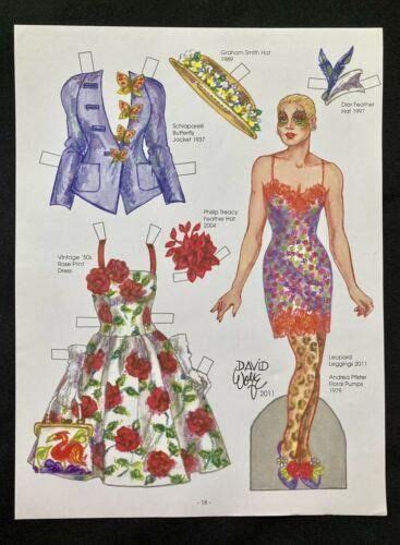 Designer Fashions Paper Doll By David Wolfe 2011 Uncut 3886208460