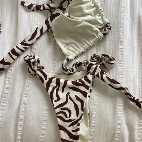 MONDAY Swimwear Bikini Set Size S Worn Once Depop
