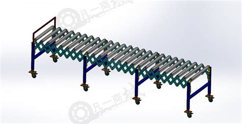 可伸缩滚筒输送机三维模型下载凡一商城