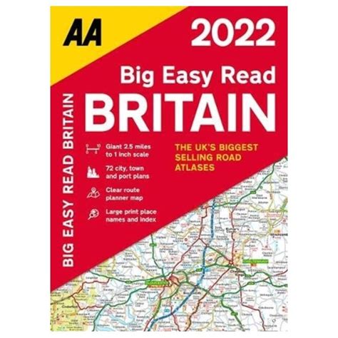 AA Road Atlas Big Easy Read Britain 2021 Paperback