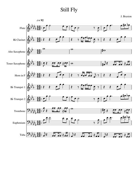 Still Fly Sheet Music For Trombone Euphonium Tuba Flute And More