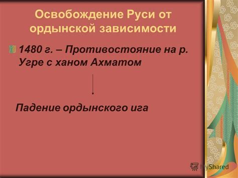 Презентация на тему: "Образование единого Российского государства на ...