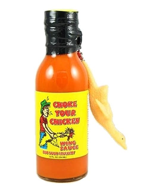 Choke Your Chicken Wing Sauce W Giant Chicken Keychain