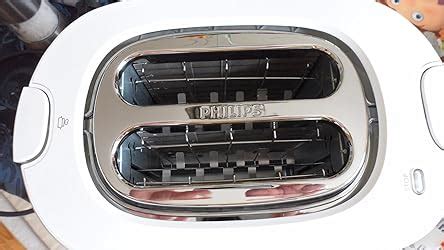 Philips HD2636/00 Toaster 1000 W, Brötchenaufsatz, Cool Wall für dicke ...