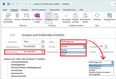 Outlook Aufgaben Erstellen Anzeigen Organisieren Video