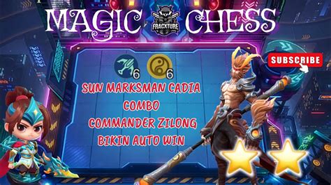 Sun Marksman Combo Commander Zilong Enak Parah Magic Chess Mobile