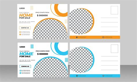 Modern and creative post card template dersign 35599498 Vector Art at ...