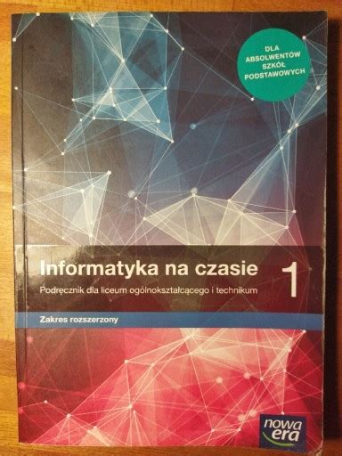 Informatyka na czasie 1 zakres rozszerzony Poznań Kup teraz na