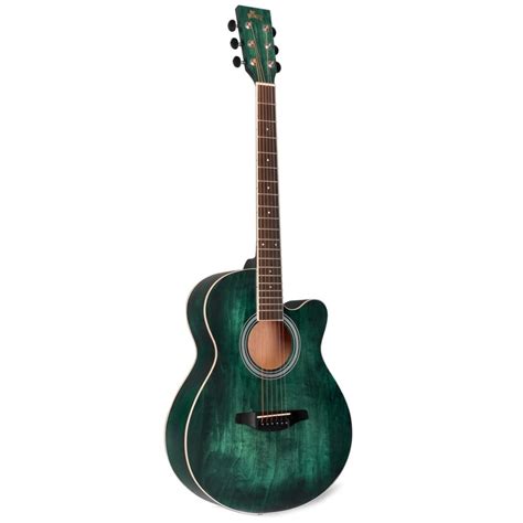 WINZZ AF-H00LC 40-Inch Beginner Cutaway Acoustic Electric Guitar ...
