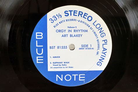 米 青白LIB ART BLAKEY ORGY IN RHYTHM VOL 2 BLUE NOTE BST 81555 ジャズ一般 売買され