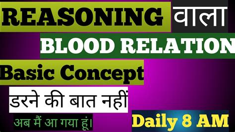 Blood Relation खून का रिश्ताbasic Concepts For Rrb Clerkpossc