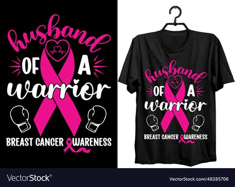 Husband Of A Warrior Breast Cancer Awareness Vector Image