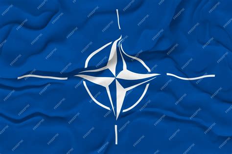 Premium Photo National Flag Of Nato Background With Flag Of Nato