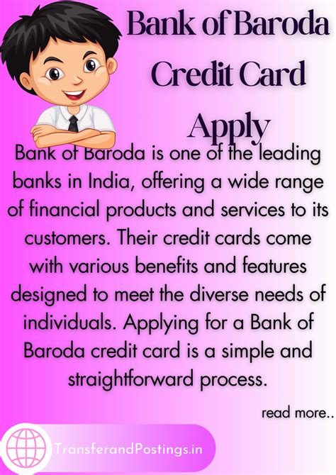 Bank Of Baroda Credit Card Apply A Comprehensive Guide Transfer And Postings