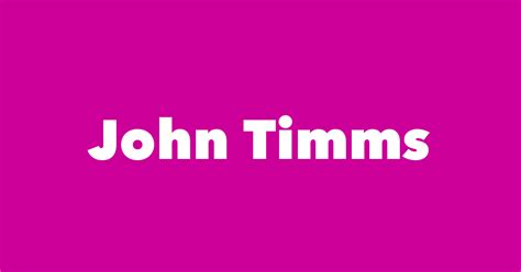 John Timms Spouse Children Birthday And More