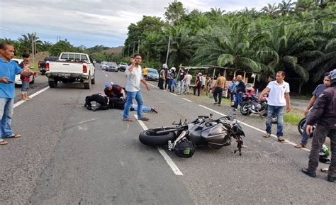 Penunggang Motosikal Maut Digilis Pacuan Empat Roda Sabah Post