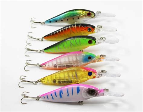 New Arrival Minnow Pieces Cm G Dive Artificial Bait Plastic