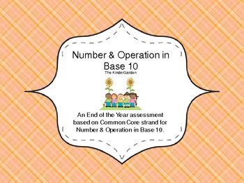 Number Operation In Base Common Core Assessment By Primary On The