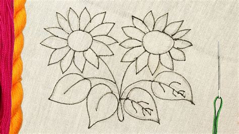 Amazing Sunflower Embroidery Designs Very Beautiful Hand Embroidery