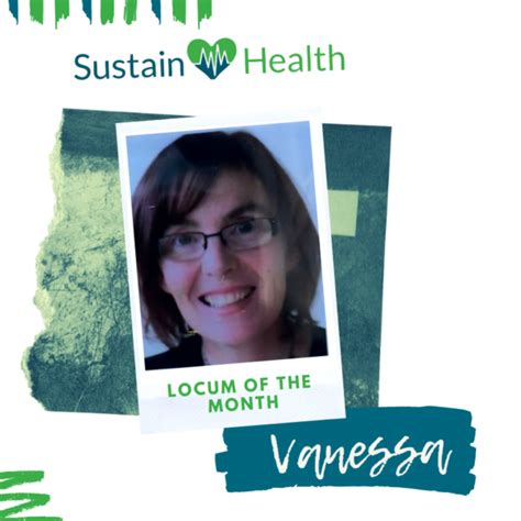 Sustainhealth Locum Of The Month Vanessa Ed Nurse Sustainhealth