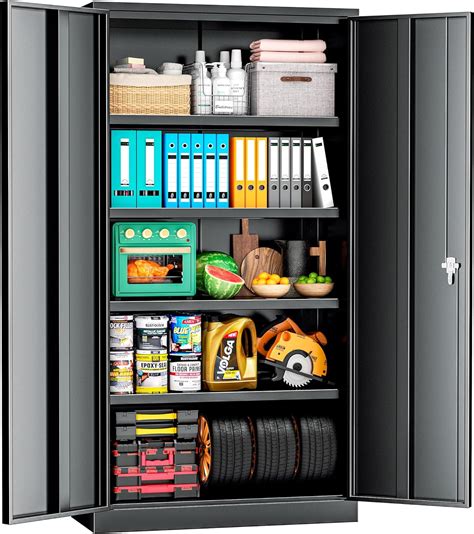 Amazon Atripark Garage Metal Storage Cabinet Tall Tool