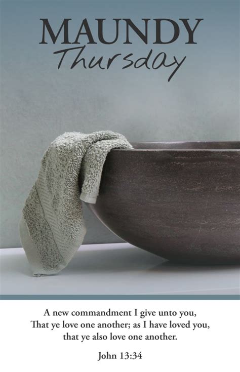 Maundy Thursday Bulletin Love One Another Package Of 100 Lifeway