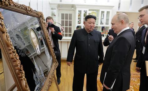 Kim Jong Un Gave Putin Some Fan Art Of The Russian Leader And That S