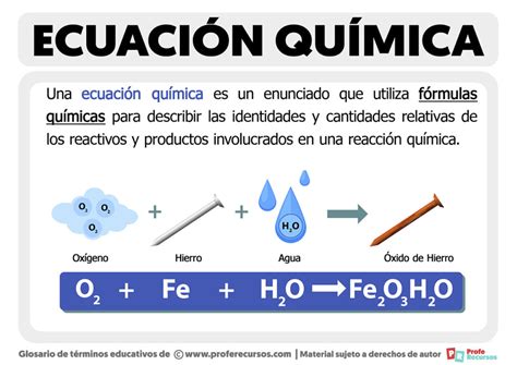 Qu Es Una Ecuaci N Qu Mica