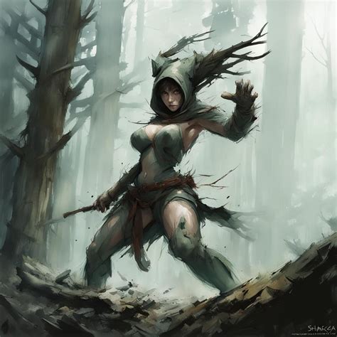 A Muscular Female Druid Ai Generated Artwork Nightcafe Creator