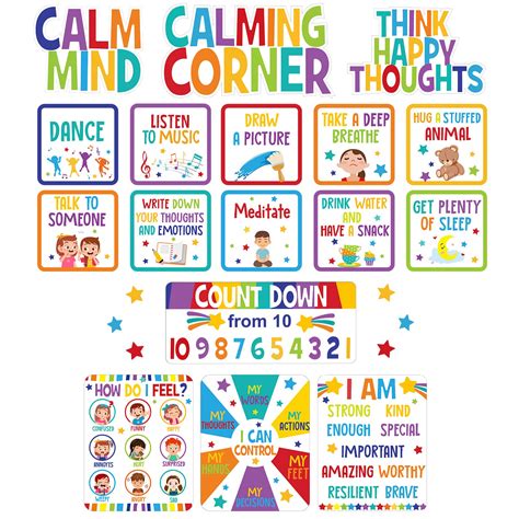 Buy Pajean Calm Down Corner Bulletin Board Set For Classroom Decoration