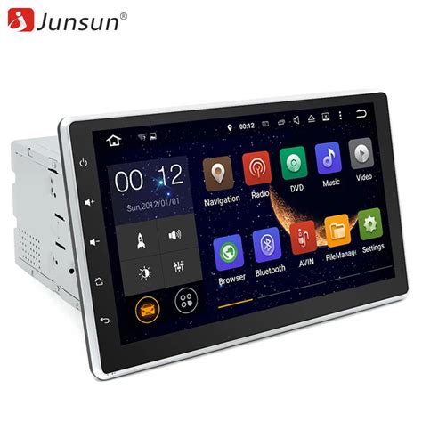 Junsun 10 1 2 Din Car Radio Player Android 5 1 1 Universal Autoradio 1024 600 Gps Quad Core For