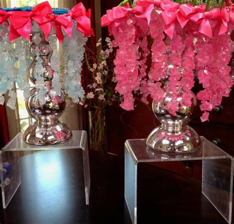 Chic And Modern Candy Centerpieces Candy And Sweet Decor Rock Candy Arra Hollywood Candy Girls