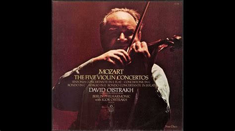 Mozart Sinfonia Concertante In E Flat K 364 Igor Oistrakh David