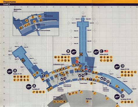 Calgary International Airport Arrivals Map