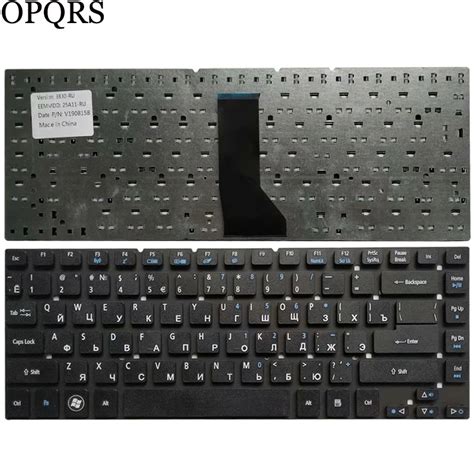 Teclado De Portátil Ruso Para Acer Aspire E5 411g E5 421 E5 421g E5