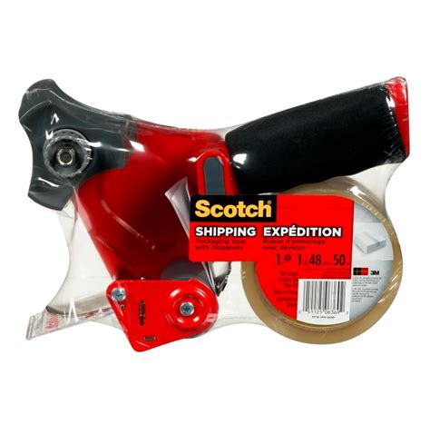 Scotch Clear Shipping Packaging Tape with Dispenser - Romical