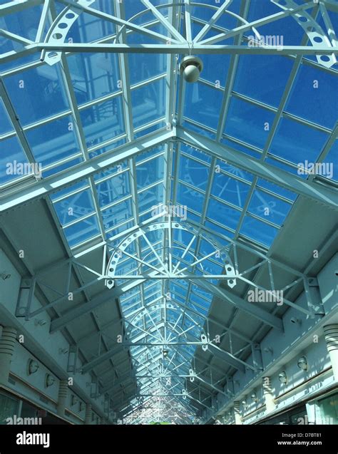 Glass Ceiling In Shopping Mall Stock Photo Alamy