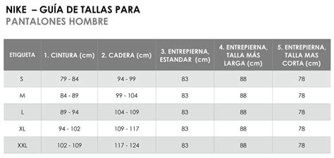 Venta Tabla De Tallas Nike Hombre En Stock