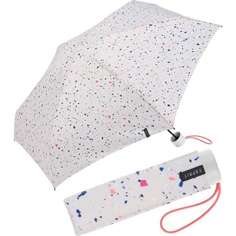 Parapluie De Poche Imprim Floral Pois Terrazzo Sable Blanc Cm