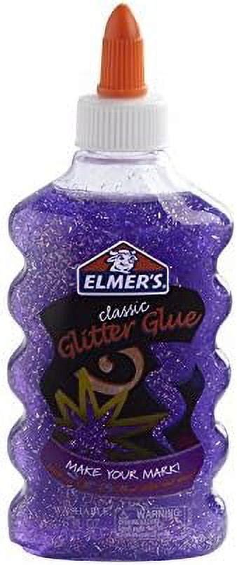 Elmers Liquid Glitter Glue Washable Assorted Colors 6 Oz 3 Pack