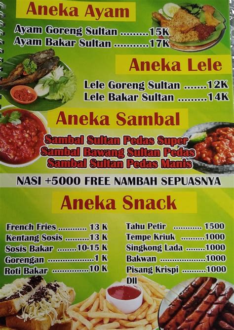 Menu At RATU SEAFOOD Restaurant Cipayung Jaya